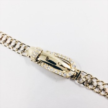 Pulsera de oro en forma de cinturÃ³n 2