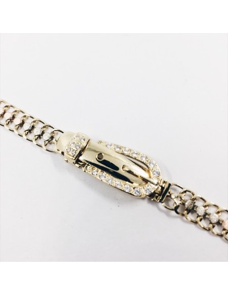 Pulsera de oro en forma de cinturÃ³n