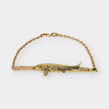 Antigua pulsera en oro y diamantes 2