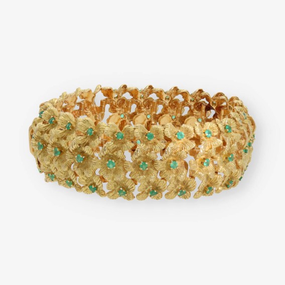 Pulsera semirrÃ­gida en oro 18kt