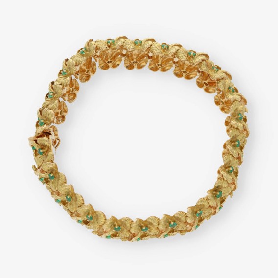 Pulsera semirrÃ­gida en oro 18kt