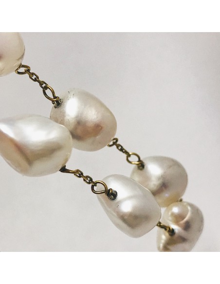 Pulsera en oro 18kt con perlas.