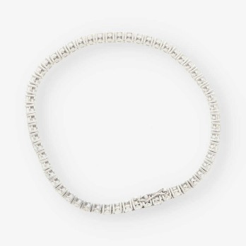 Pulsera riviere oro blanco y bri 2