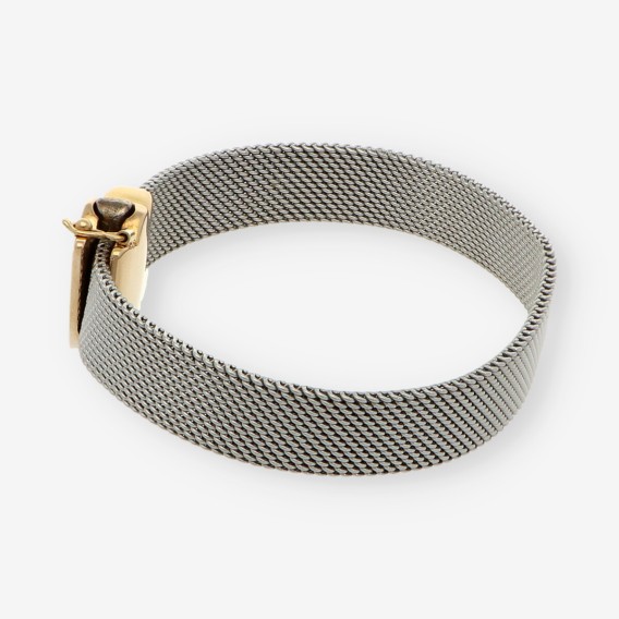Pulsera tous en malla de acero y oro 18kt