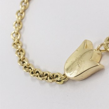 Pulsera Tous en oro 18kt con tulipÃ¡n 2