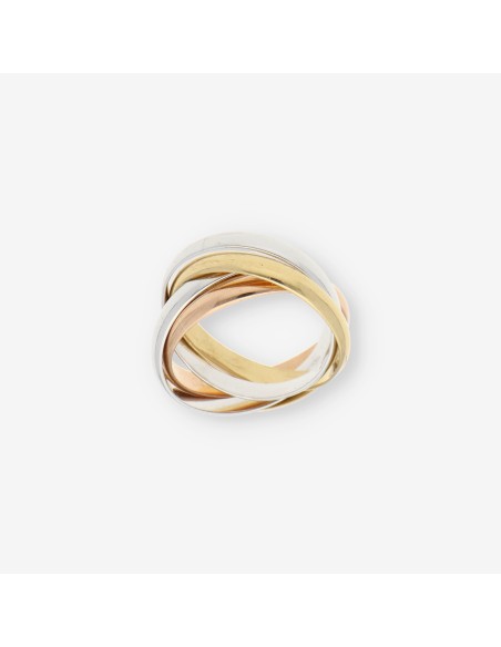 Anillo Cartier Trinity 5 aros en oro 18kt
