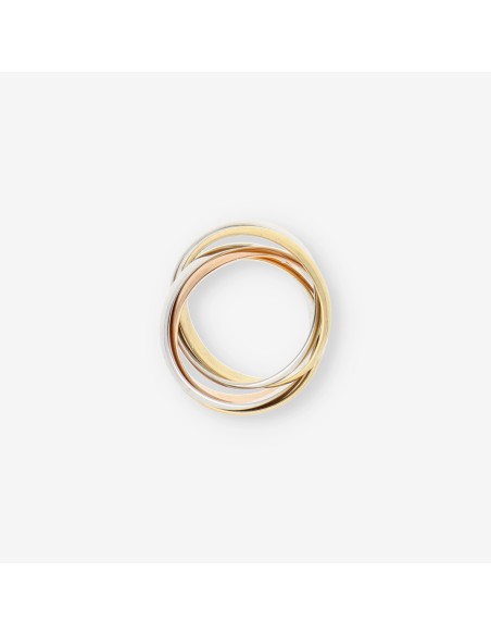 Anillo Cartier Trinity 5 aros en oro 18kt