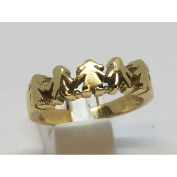 Sortija Tous en oro con motivo de niÃ±os