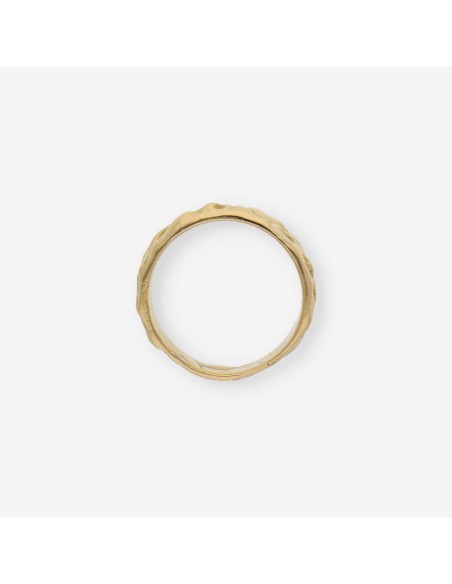 Anillo ancho en oro 18