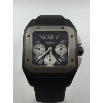 Cartier Santos 100 automatic titanio y acero