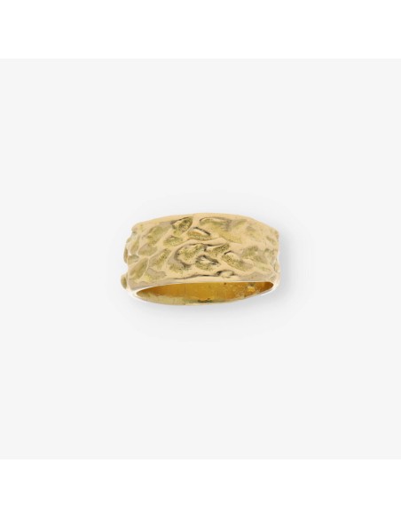 Anillo ancho en oro 18