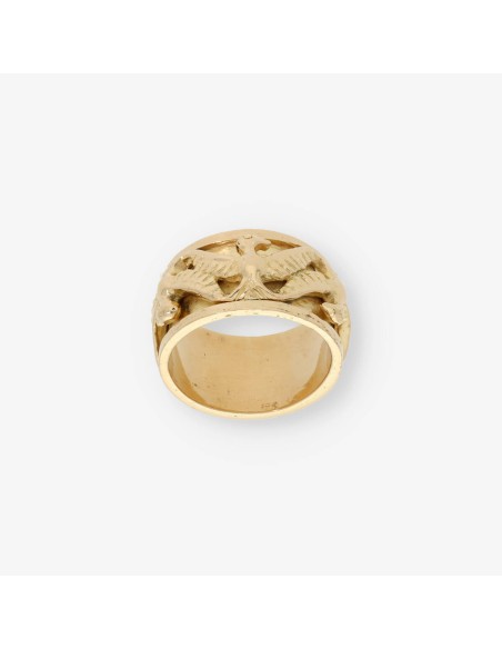 Anillo ancho en oro 18kt