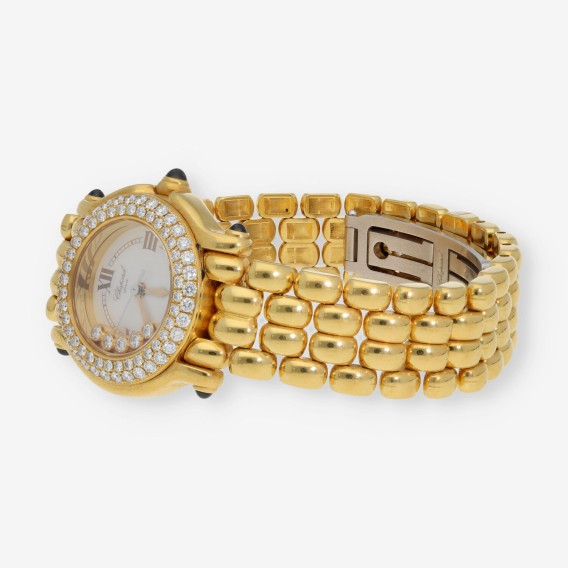 Reloj Chopard Happy Sport 18kt brillantes caja y documentos