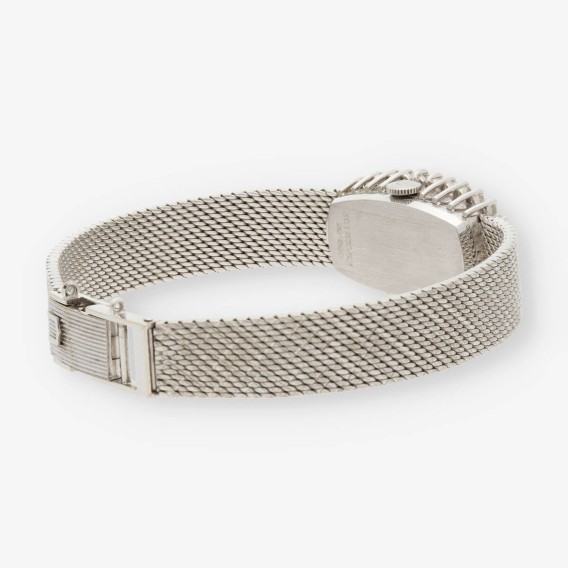 Reloj universal para dama en oro blanco 18kt