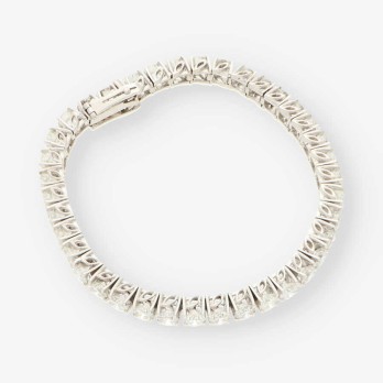 Riviere oro blanco y bri aprox. 15 Qt.  2