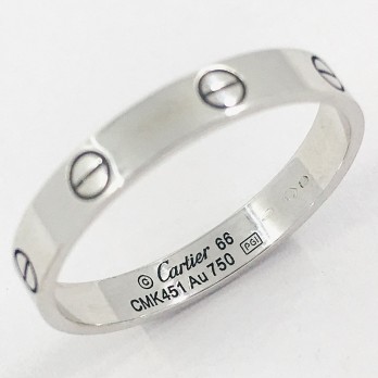 Anillo Cartier de oro blanco 2