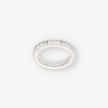 Anillo en oro blanco 18kt con brillantes 2