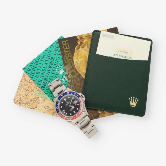 Rolex GMT Pepsi 16700 con Caja y Documento