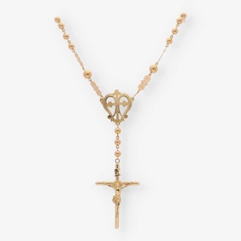 Collar rosario en oro 18kt