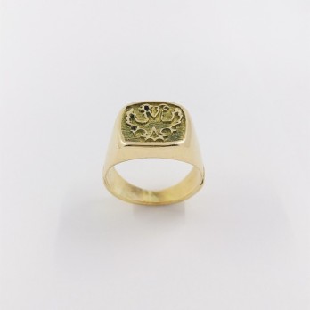 Anillo sello en oro 18kt 2