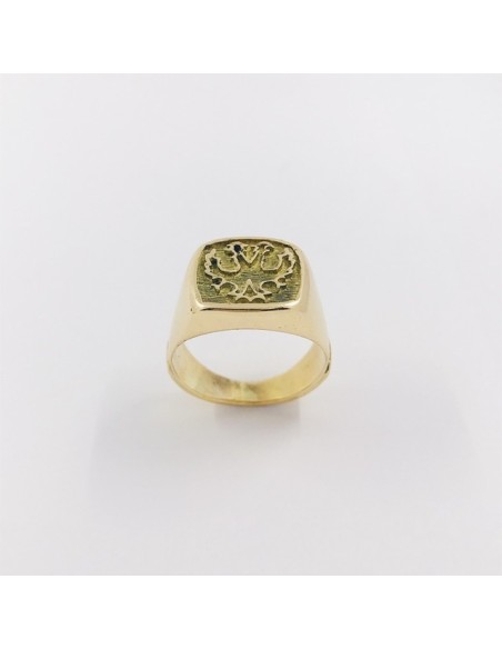 Anillo sello en oro 18kt
