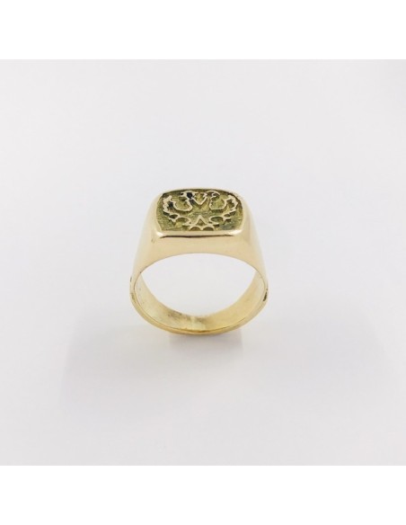 Anillo sello en oro 18kt