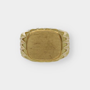 Anillo sello en oro 18kt
