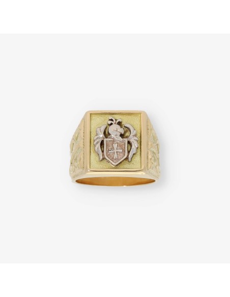 sello heraldico en oro 18kt