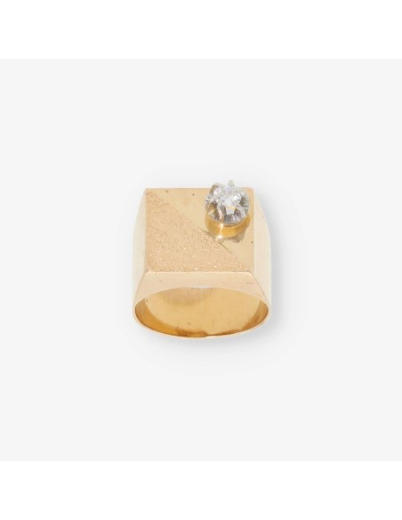 Anillo sello en oro 18kt