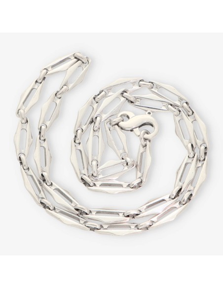 Cadena 60cm en oro blanco 18kt