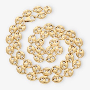 Cadena de calabrotes 65cm en oro 18kt 2