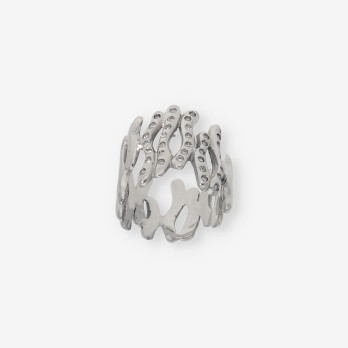 Anillo en oro blanco 18kt con brillantes 2
