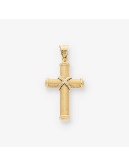 Colgante cruz en oro 18kt