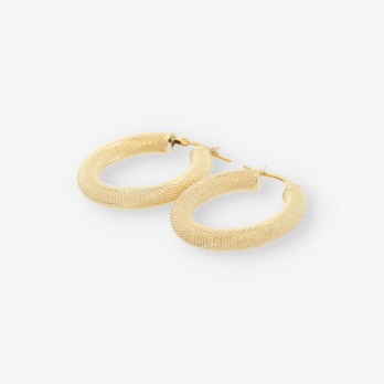 Pendientes aro en oro 18kt 2
