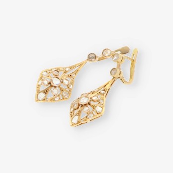 Pendientes vintage en oro 18kt 2