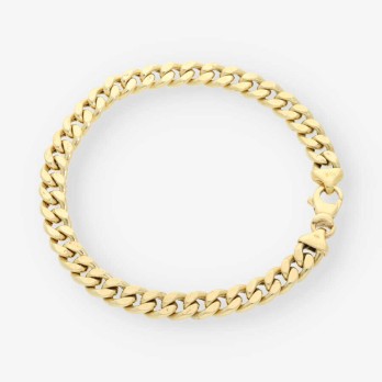 Pulsera barbada en oro 18kt 2