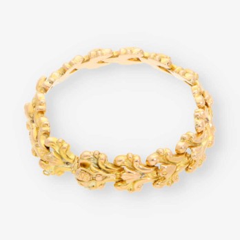 Pulsera semirrÃ­gida en oro 18kt
