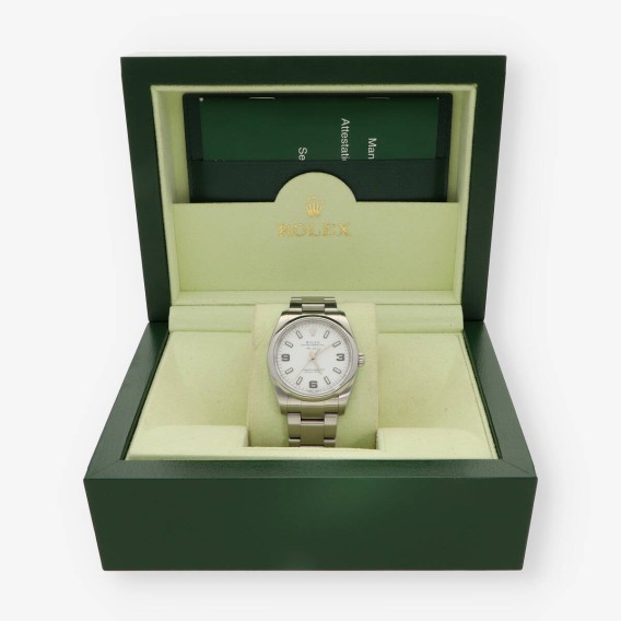 Rolex Oyster Perpetual 114200 Air-king caja y documentos
