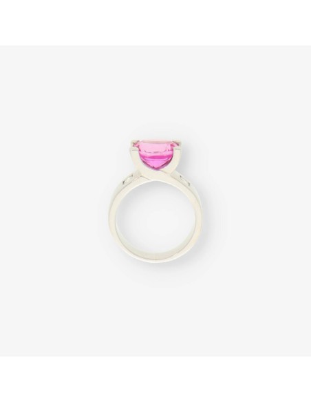 Anillo en oro blanco 18kt con brillantes