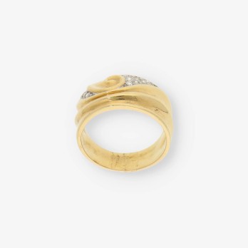 Anillo en oro 18kt y brillantes 2
