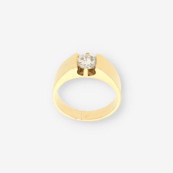 Anillo oro y bri aprox. 1.10 Qt 2