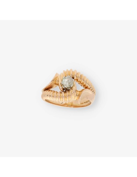 Anillo en oro 18kt con diamantes