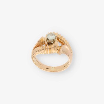 Anillo en oro 18kt con diamantes 2