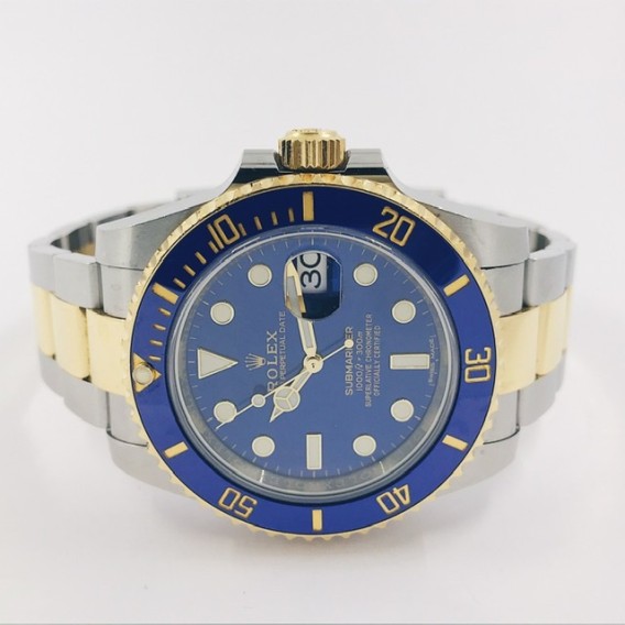 Rolex Submariner mixto 	116613LB con caja y documento