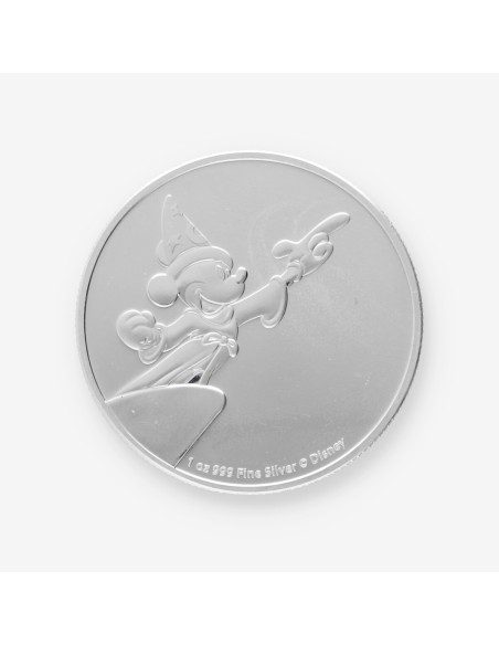 Moneda de plata Mickey Mouse