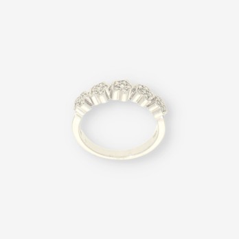 Anillo oro blanco y bri TOUS 2