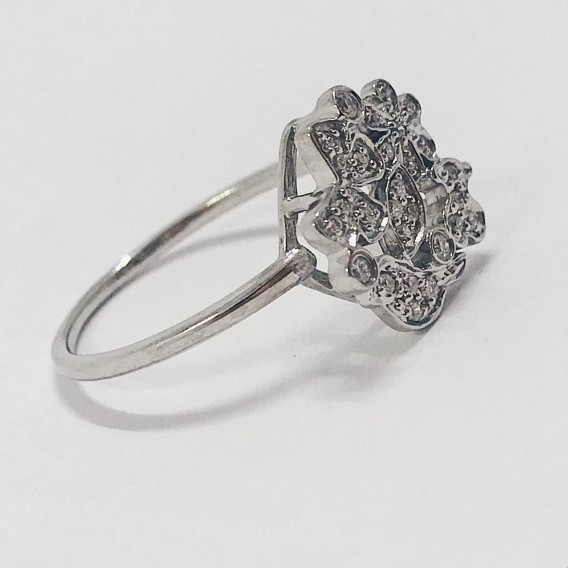 Anillo Tous en oro blanco 18kt con brillantes