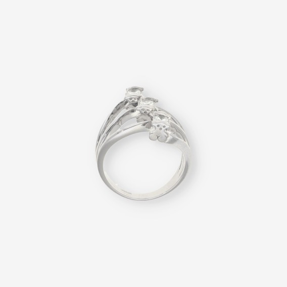 Anillo Tous en oro blanco 18kt con brillantes