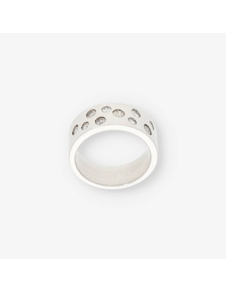 Anillo en oro blanco 18kt con brillantes
