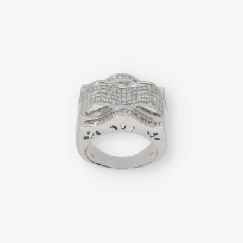 Anillo en oro blanco 18kt con diamantes 2